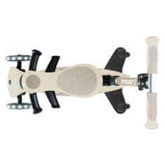 Globber GO UP Deluxe LIGHTS ECOLOGIC 360° romobil, sklopivi, svjetleći kotači, bež (697-566)