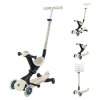 Globber GO UP Deluxe LIGHTS ECOLOGIC 360° romobil, sklopivi, svjetleći kotači, bež (697-566)