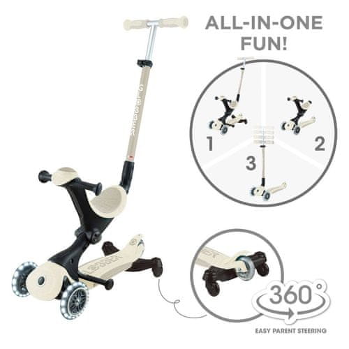 Globber GO UP Deluxe 360 bež