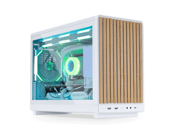 Lian Li DAN Cases A3 drveno kućište za računalo, Micro-ATX, kaljeno staklo, bijelo (A3W-WDG)