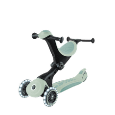 Globber GO UP Deluxe LIGHTS ECOLOGIC skuter od 360°, sklopivi, svjetleći kotači, pistacija zelena (697-505)