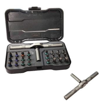 Vixson Profesionalni 24-u-1 magnetni set odvijača, S2 čelik, T-ručka, kompaktan | MAGNESCREW