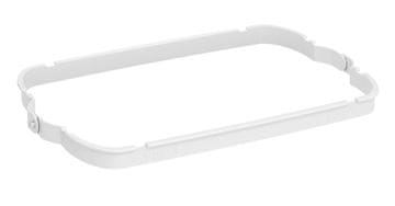 SAPHO MARPLAST Držač Vreća za Smeće za Kantu A74101, Plastika, Bijela, 400x20x250 mm