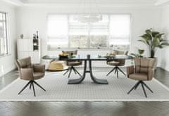 Fort Produživi stol za blagovanje BUBBLE (crna)