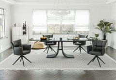 Fort Produživi stol za blagovanje BUBBLE (crna)