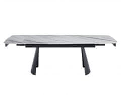 Fort Proširivi blagovaonski stol VENOM 160+40+40 (bijela)