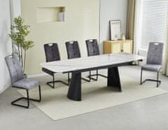 Fort Proširivi blagovaonski stol VENOM 160+40+40 (bijela)