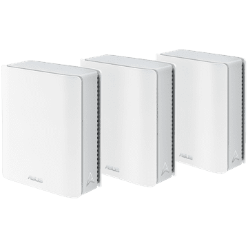 ASUS ZenWiFi BT8 (3 jedinice) pametni AiMesh sustav, BE14000, Tri-band, WiFi 7 (802.11be), 6 GHz WiFi, dva 2.5G priključka, napredna mrežna sigurnost, roditeljska kontrola