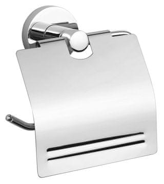 AQUALINE Držač za toaletni papir s poklopcem SAMBA, kromirana završna obrada