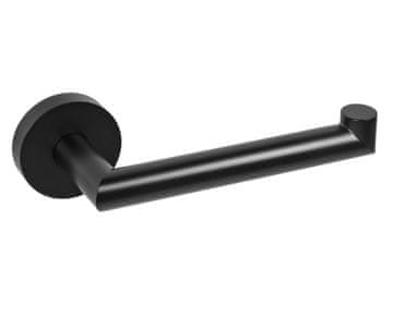 SAPHO Držač za Toaletni Papir X-ROUND Crni, Mat, Mosaz, 170x55x70mm