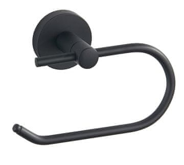 AQUALINE SAMBA nosač toaletnog papira, crna boja