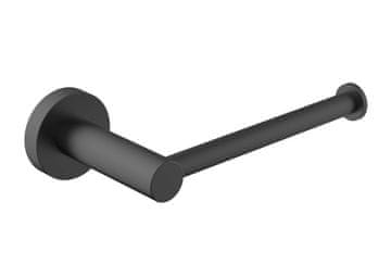 SAPHO X-ROUND CRNI držač toaletnog papira, mat crna završna obrada