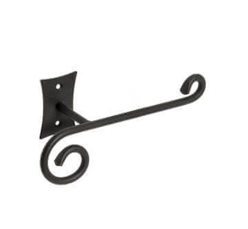 SAPHO REBECCA držač wc papira, crna, retro stil, čelik