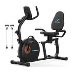 MojPlanet MERACH MR-S23B1-EU ležeći sobni bicikl (crni)