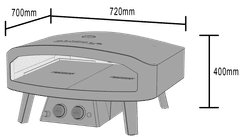 Cozze plinska pizza pećnica 24" (90438) Classic Black