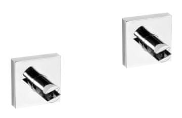 SAPHO Kromirani držač staklenih polica X-SQUARE za kupaonicu, 8 mm