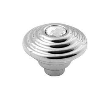 SAPHO Kovinska Ručka VIOLETA, 30mm, Krom/Swarovski Kristal