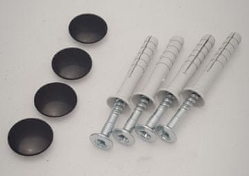 SAPHO Komplet za pričvršćivanje SKA 101-104, 201-204, crna boja