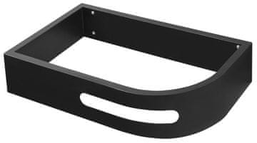 SAPHO PULSE Konzola za Umyvadlo, S Ručnim Držačem, Lijeva, Crna Mat