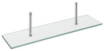 SAPHO Kromirana Staklena Polica s Učinama, Dužina 80 cm