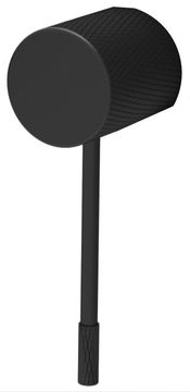 SAPHO Mat crna upravljačka ručka SOLARIS za tuš setove