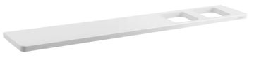SAPHO ABELINE zidna polica bijela, Rockstone 600mm, 2 otvora