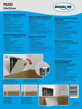 AQUALINE Magnetna vrata za pločice 250x330 mm - AQUALINE