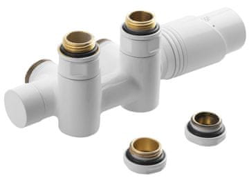 Bruckner WICHER COMBI Termostatski spojni set središnji priključak 50mm, bijela