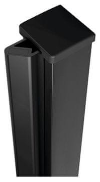 POLYSAN ZOOM BLACK Magnetni Profil za Tuš Kabine, Mat Crna, Otočni Dizajn