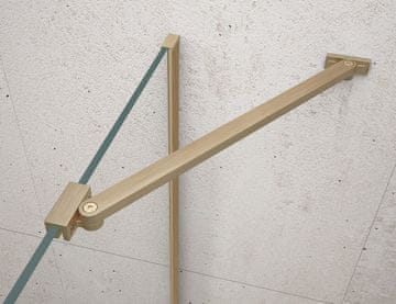 Gelco VARIO kutni nosač za tuš kabinu 650mm, zlatno mat