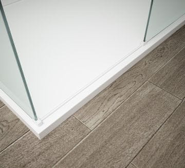 POLYSAN ESCA Bijela Mat Profilna Letvica 1200mm za Walk-in Staklene Zastave