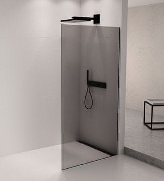 POLYSAN ARCHITEX Skriveni Set za Učvršćivanje Staklenih Zastora, Crna Mat, 1610x2105mm