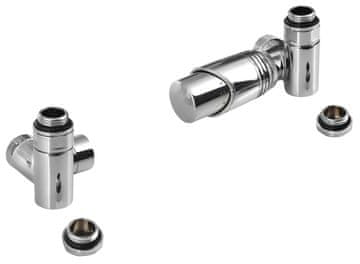 Bruckner WICHER ECK KOMBI termostatski kutni priključak, krom terminacije