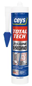 Ceys TOTAL TECH POLIMER ŽB/BR, 290ml, BIJELA, UNIVERZALNO LJEPILO I BRTVILNA MASA