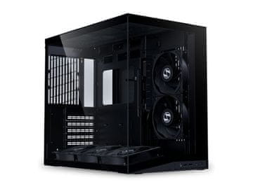 Lian Li O11 Dynamic Mini V2 Flow kućište za računalo, Midi-Tower, kaljeno staklo, crno (O11DMIV2FX)