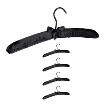 Northix Vješalica za odjeću od satena, okretna kuka, ukrasne mašne