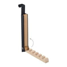 Northix Vješalica za odjeću za preklopna vrata, set od 2 komada, metal i drvo