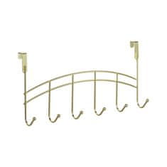 Northix Vješalica za odjeću za vrata sa 6 kuka, metalna konstrukcija