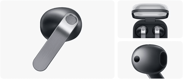 Galaxy Buds4 dizajn in udobje