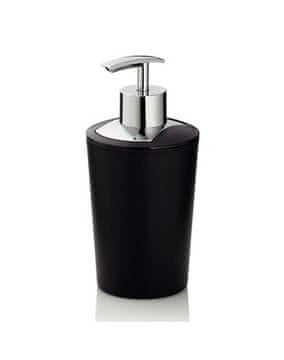 Kela Dozator sapuna KL-24202 MARTA plastic black H 17cm / ? 8cm / 350