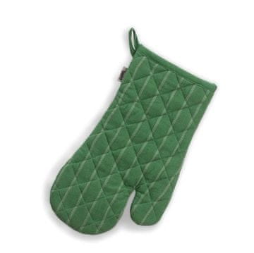Kela Rukavica za pećnicu KL-12818 oven gloves Cora 100% cotton light green/green stripes 31.0x18.0cm