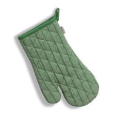 Kela Rukavica za pećnicu KL-12818 oven gloves Cora 100% cotton light green/green stripes 31.0x18.0cm