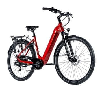 Leader Fox E-BIKE 28" NARA 18"-1, DARK RED SHINY (REAR MOTOR)