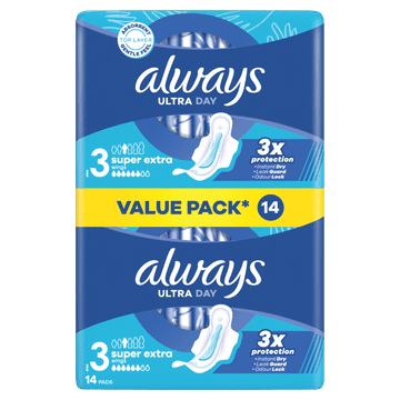 Always Ultra Day Super Extra higijenski ulošci, 14 komada