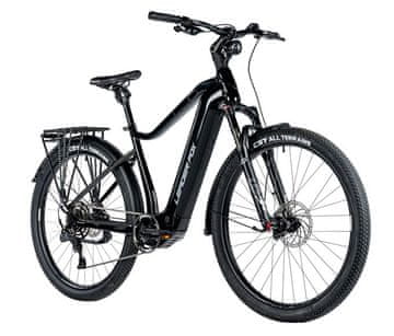 Leader Fox E-BIKE 28" BEND GENT CROSS 17,5"-1, BLACK SHINY (M510)