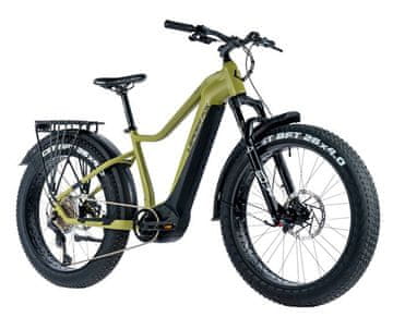 Leader Fox E-BIKE 26" BRASA,FAT BIKE,20"-4, ARMY GREEN (PANASONIC)