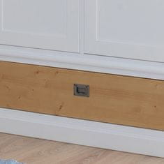 Fort Garderobni ormar BROAD SA TIHIM ZATVARANJEM - BIJELA + NATUR