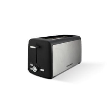 Tornado Toster s dugim utorom 4x100mm 1400W 7razina pečenja odmrzavanje/podgrijavanje