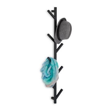 Northix Vješalica za odjeću s 8 kuka, dizajn u obliku stabla, crni čelik