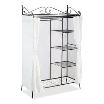 Northix Vješalica za odjeću COUNTRY – metal s platnenim policama